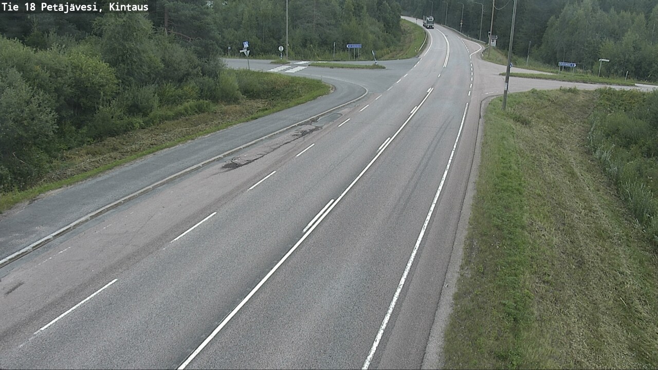 Weather Camera Image Road 18 Petäjävesi, Kintaus, Petäjävesi, Keski-Suomi