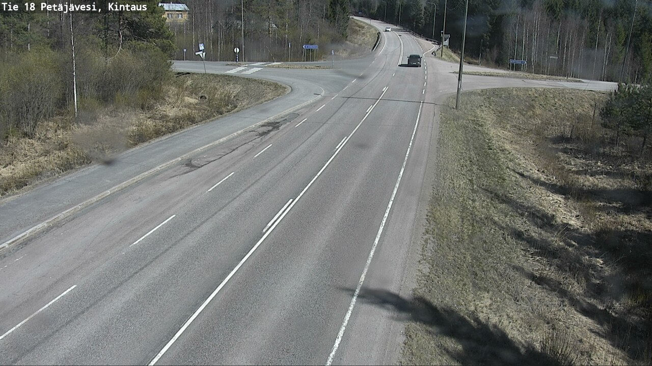 Weather Camera Image Väg 18 Petäjävesi, Kintaus, Petäjävesi, Keski-Suomi