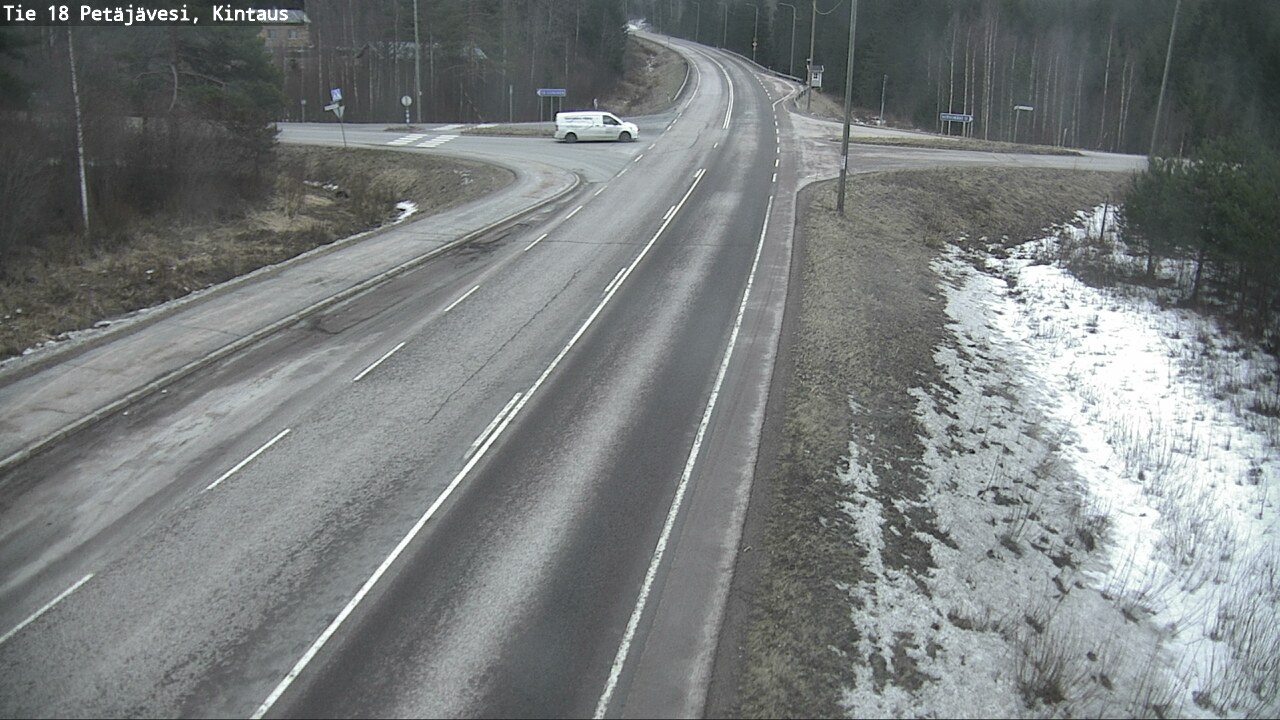 Weather Camera Image Väg 18 Petäjävesi, Kintaus, Petäjävesi, Keski-Suomi