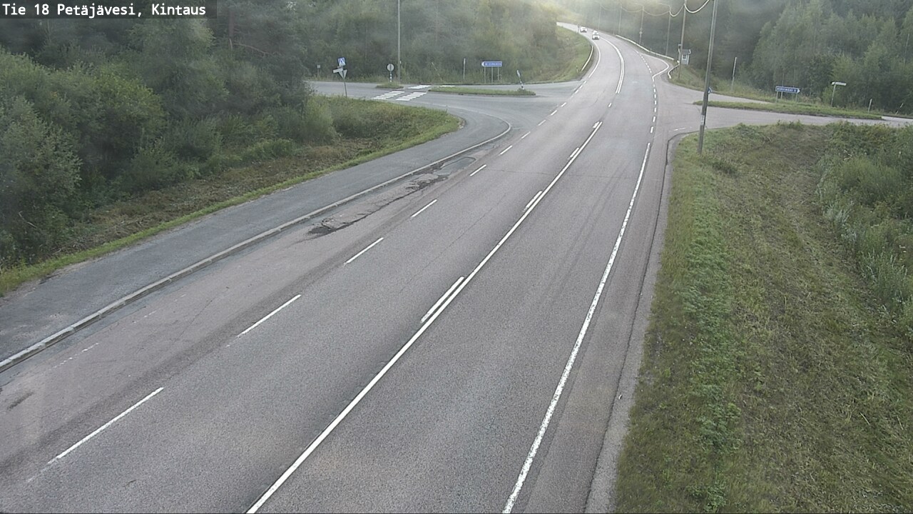 Weather Camera Image Road 18 Petäjävesi, Kintaus, Petäjävesi, Keski-Suomi
