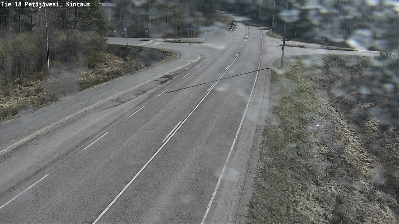 Weather Camera Image Väg 18 Petäjävesi, Kintaus, Petäjävesi, Keski-Suomi