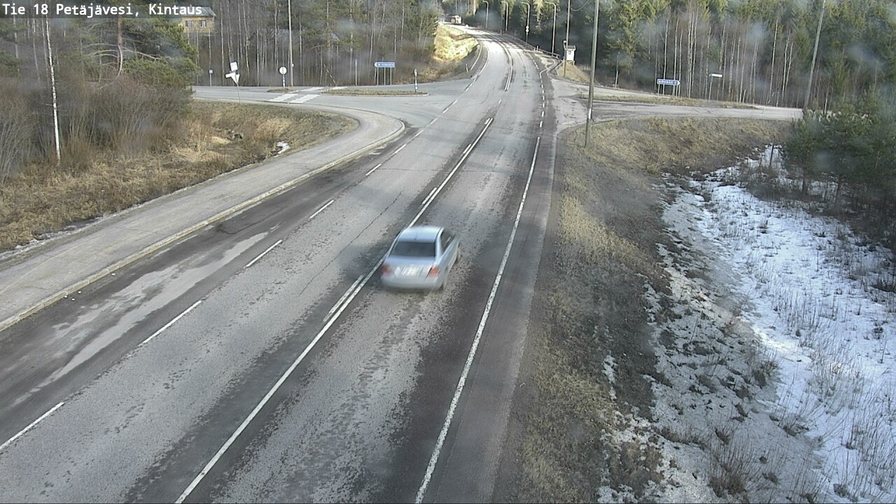 Weather Camera Image Väg 18 Petäjävesi, Kintaus, Petäjävesi, Keski-Suomi