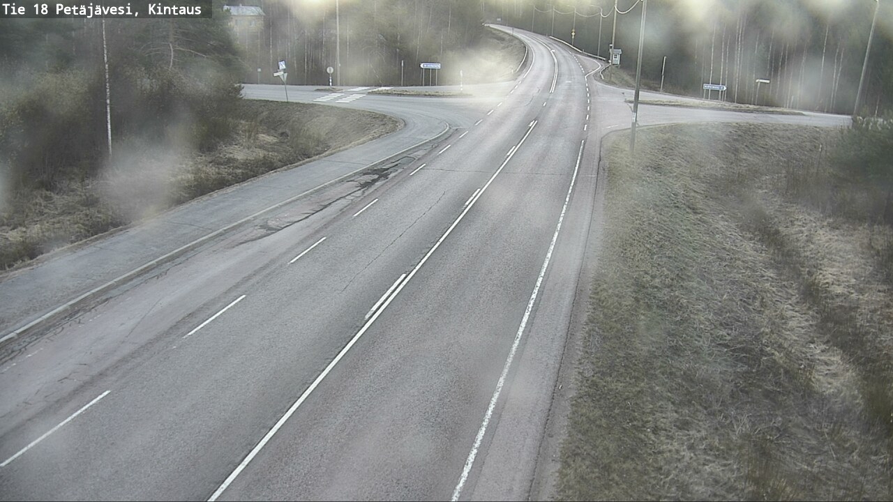 Weather Camera Image Väg 18 Petäjävesi, Kintaus, Petäjävesi, Keski-Suomi