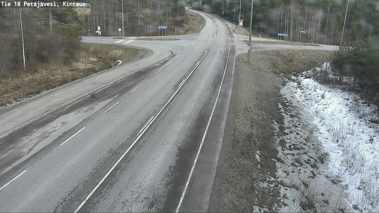 Weather Camera Image Väg 18 Petäjävesi, Kintaus, Petäjävesi, Keski-Suomi