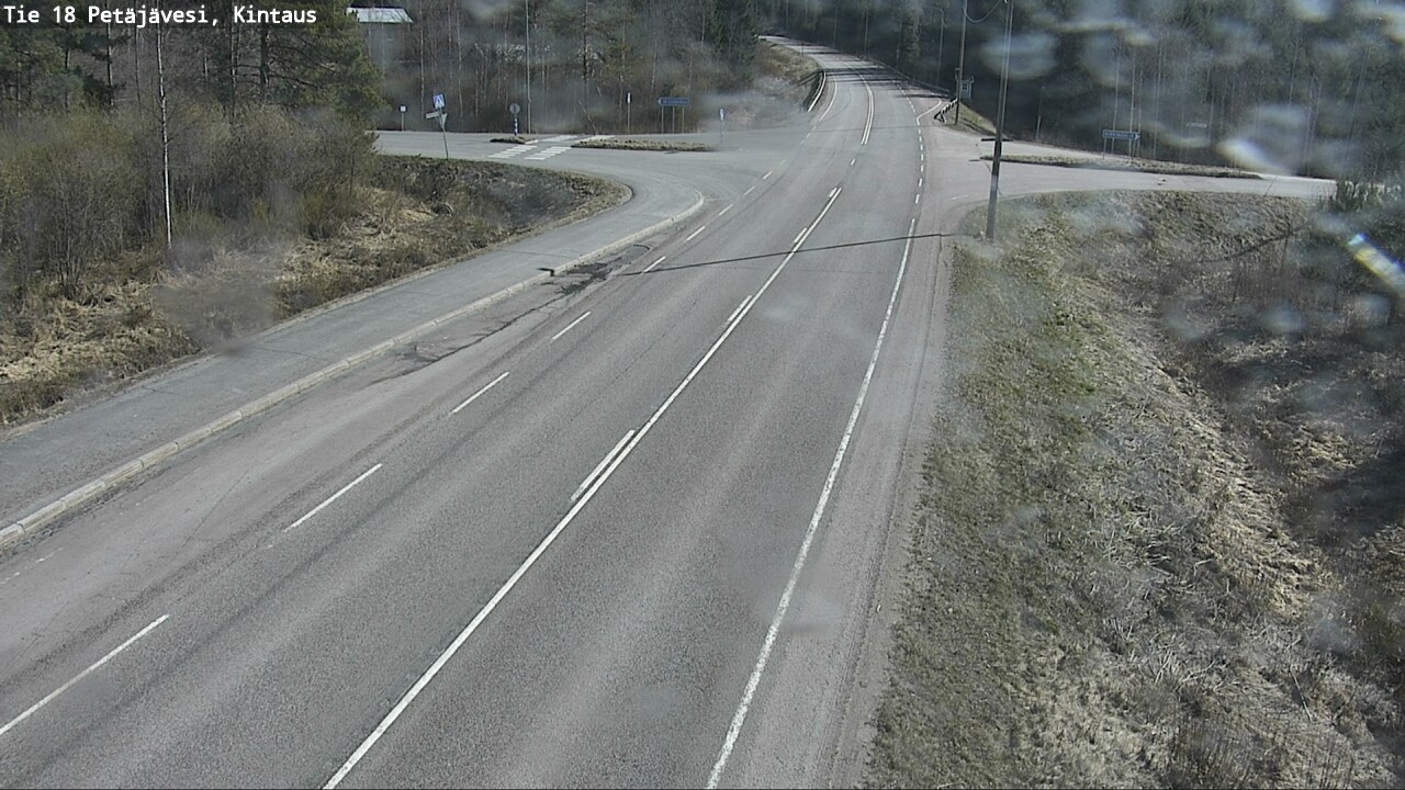 Weather Camera Image Väg 18 Petäjävesi, Kintaus, Petäjävesi, Keski-Suomi