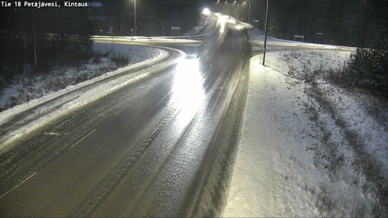 Weather Camera Image Road 18 Petäjävesi, Kintaus, Petäjävesi, Keski-Suomi