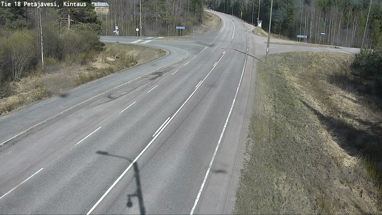 Weather Camera Image Väg 18 Petäjävesi, Kintaus, Petäjävesi, Keski-Suomi