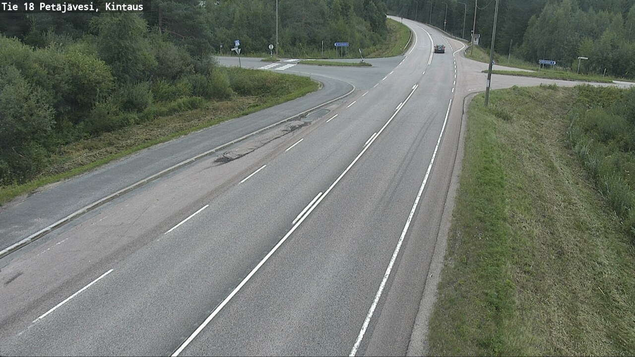 Weather Camera Image Road 18 Petäjävesi, Kintaus, Petäjävesi, Keski-Suomi