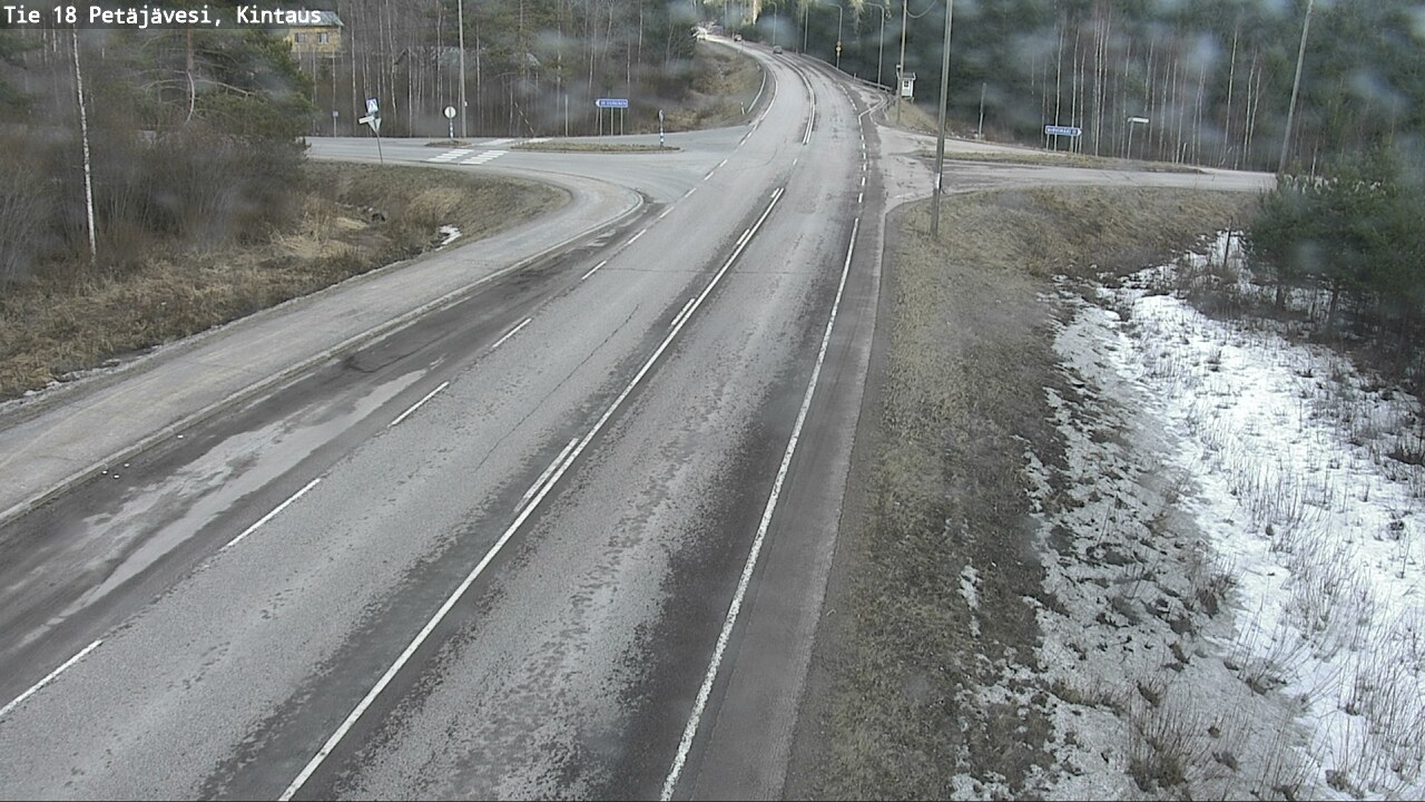 Weather Camera Image Väg 18 Petäjävesi, Kintaus, Petäjävesi, Keski-Suomi