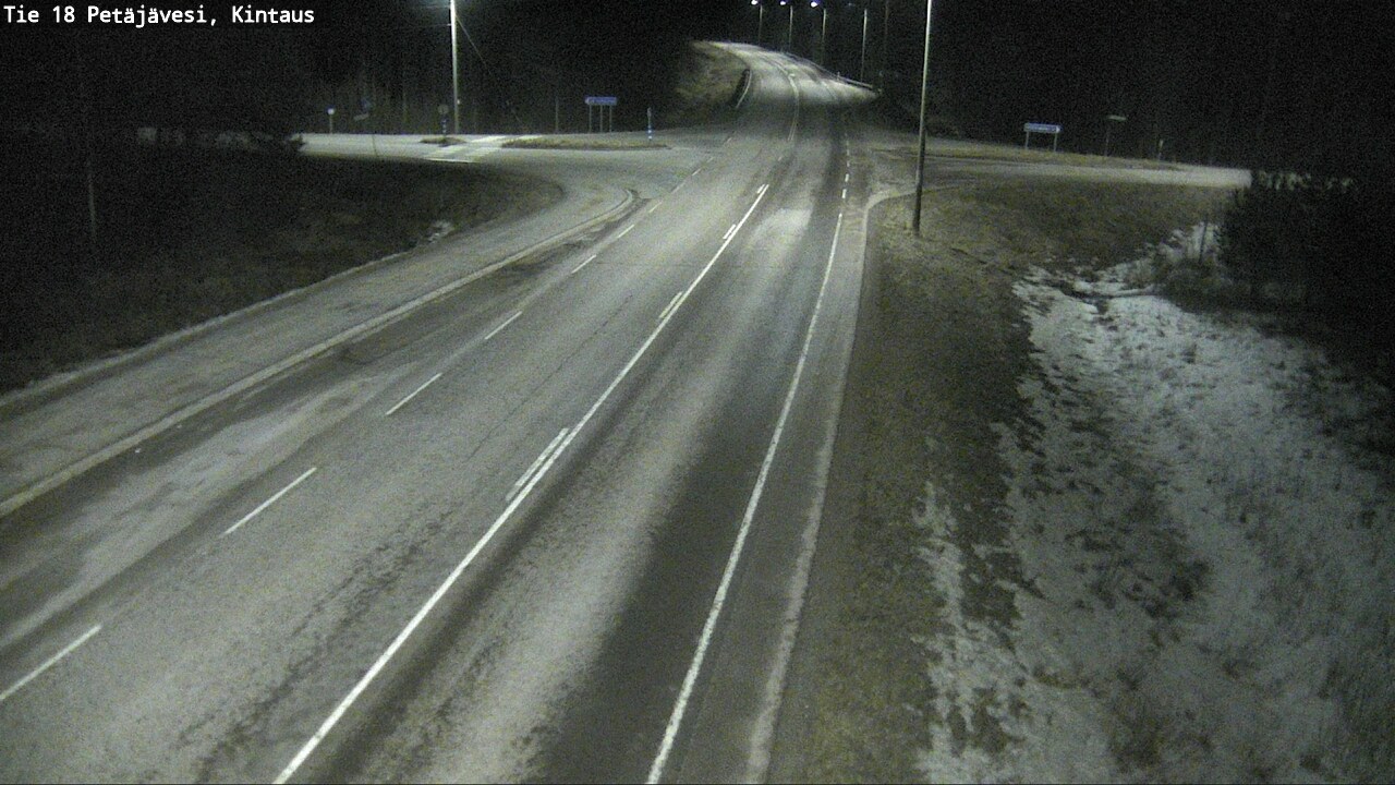 Weather Camera Image Väg 18 Petäjävesi, Kintaus, Petäjävesi, Keski-Suomi
