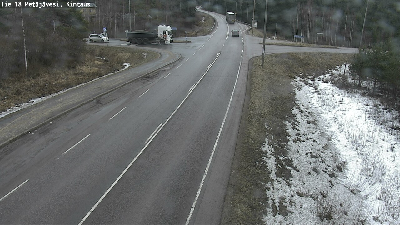 Weather Camera Image Väg 18 Petäjävesi, Kintaus, Petäjävesi, Keski-Suomi