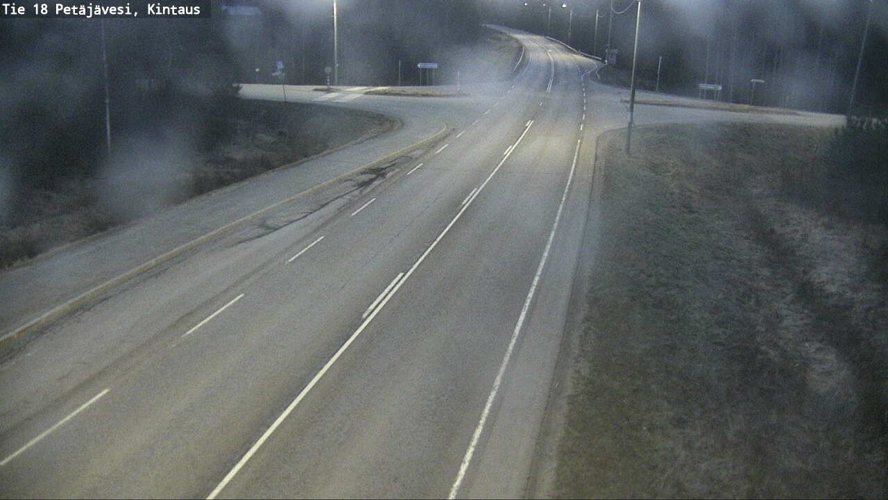 Weather Camera Image Väg 18 Petäjävesi, Kintaus, Petäjävesi, Keski-Suomi