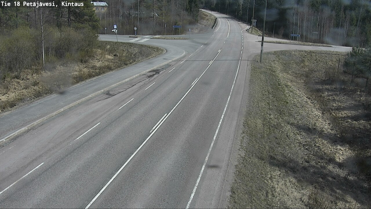 Weather Camera Image Väg 18 Petäjävesi, Kintaus, Petäjävesi, Keski-Suomi