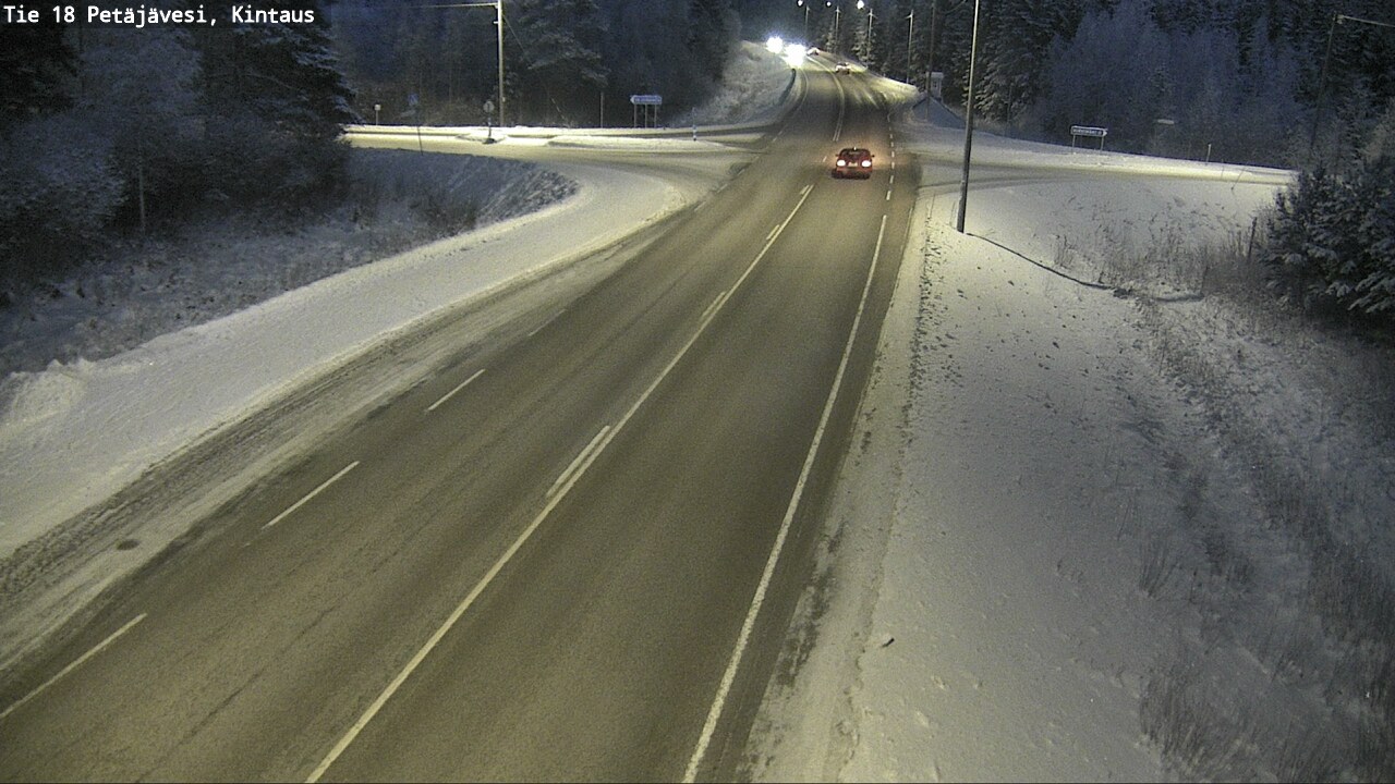 Weather Camera Image Road 18 Petäjävesi, Kintaus, Petäjävesi, Keski-Suomi