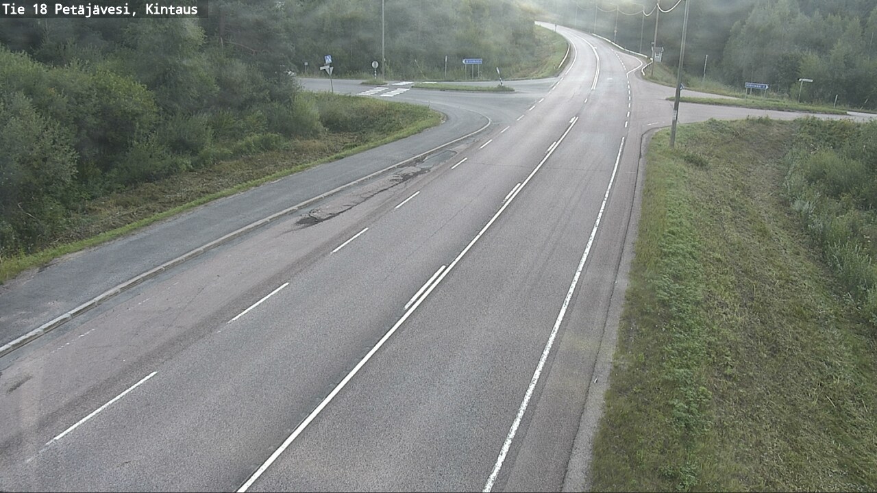 Weather Camera Image Road 18 Petäjävesi, Kintaus, Petäjävesi, Keski-Suomi