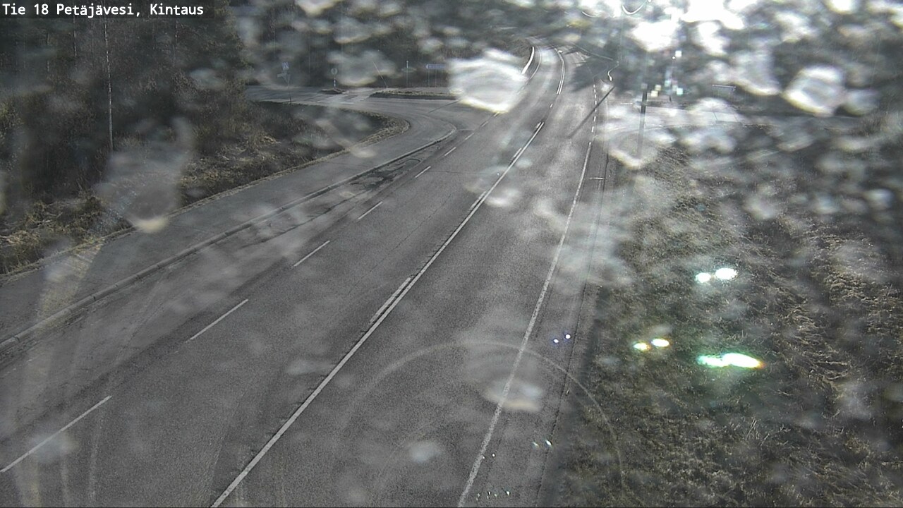 Weather Camera Image Väg 18 Petäjävesi, Kintaus, Petäjävesi, Keski-Suomi