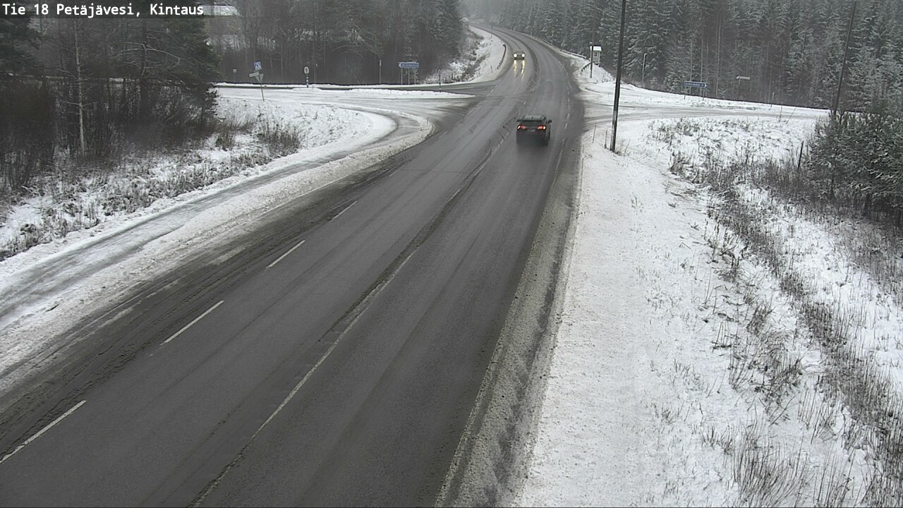 Weather Camera Image Road 18 Petäjävesi, Kintaus, Petäjävesi, Keski-Suomi
