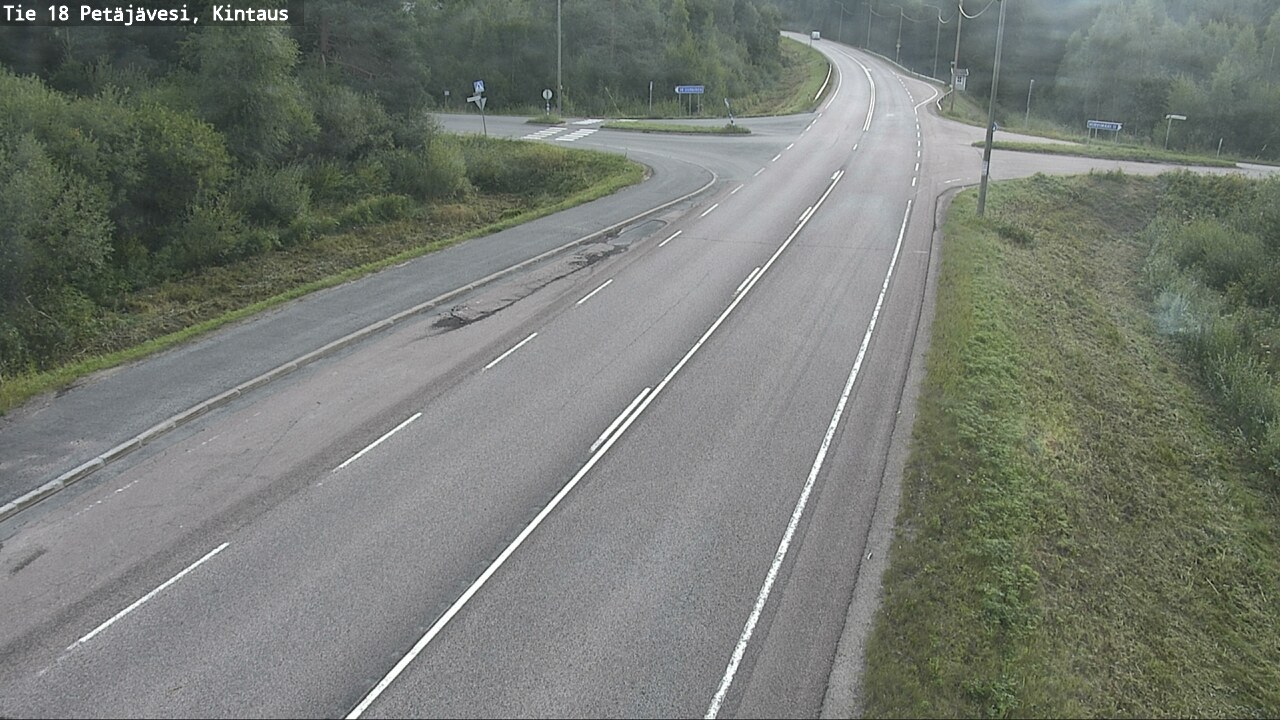 Weather Camera Image Road 18 Petäjävesi, Kintaus, Petäjävesi, Keski-Suomi