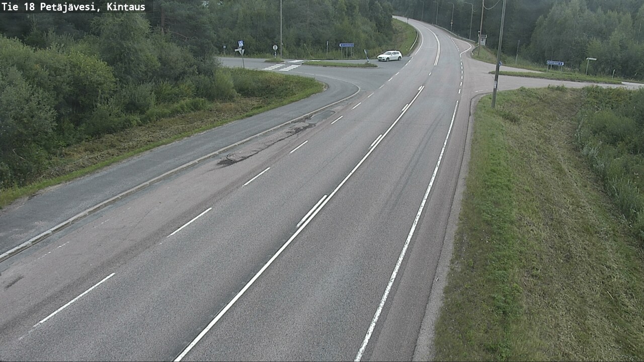 Weather Camera Image Road 18 Petäjävesi, Kintaus, Petäjävesi, Keski-Suomi