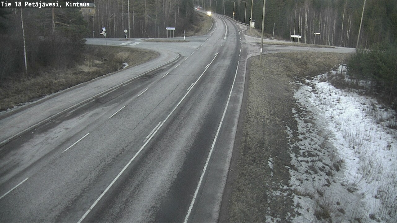 Weather Camera Image Road 18 Petäjävesi, Kintaus, Petäjävesi, Keski-Suomi