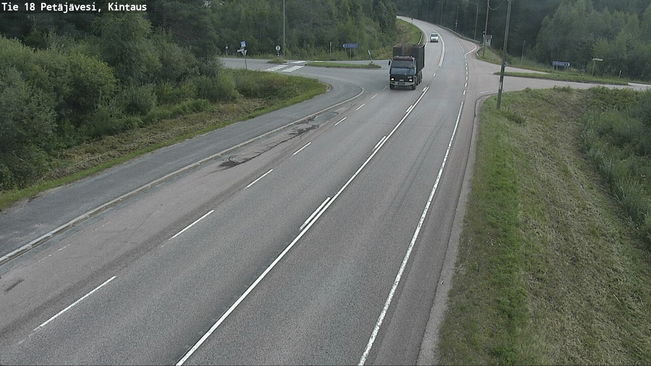 Weather Camera Image Road 18 Petäjävesi, Kintaus, Petäjävesi, Keski-Suomi