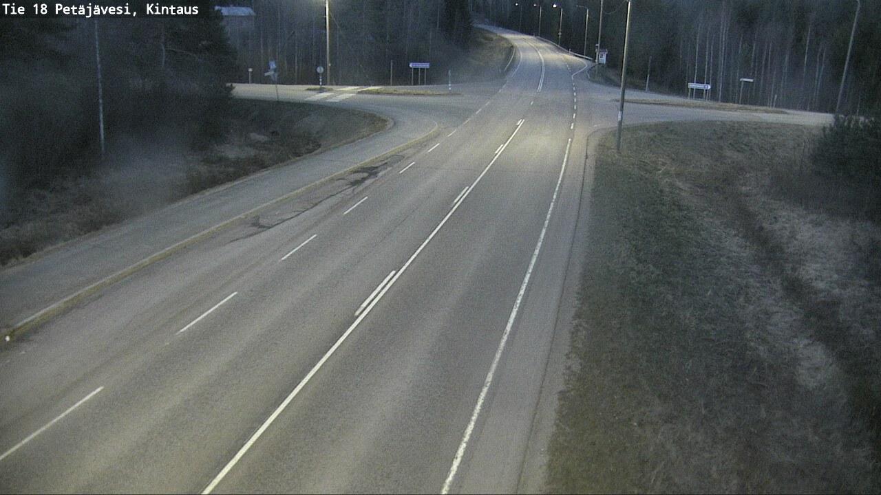 Weather Camera Image Väg 18 Petäjävesi, Kintaus, Petäjävesi, Keski-Suomi