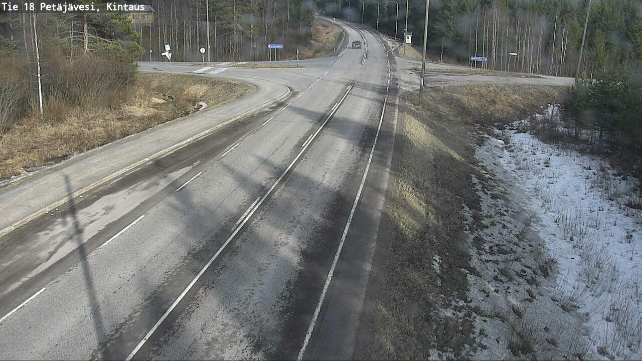 Weather Camera Image Väg 18 Petäjävesi, Kintaus, Petäjävesi, Keski-Suomi