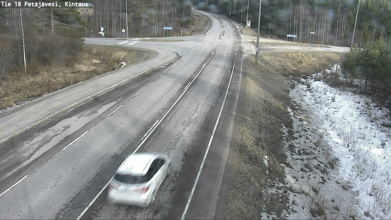 Weather Camera Image Väg 18 Petäjävesi, Kintaus, Petäjävesi, Keski-Suomi