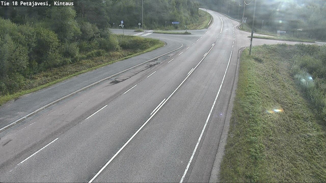 Weather Camera Image Road 18 Petäjävesi, Kintaus, Petäjävesi, Keski-Suomi