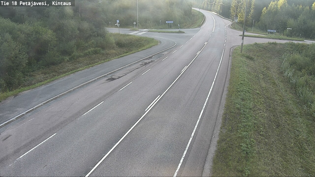 Weather Camera Image Road 18 Petäjävesi, Kintaus, Petäjävesi, Keski-Suomi