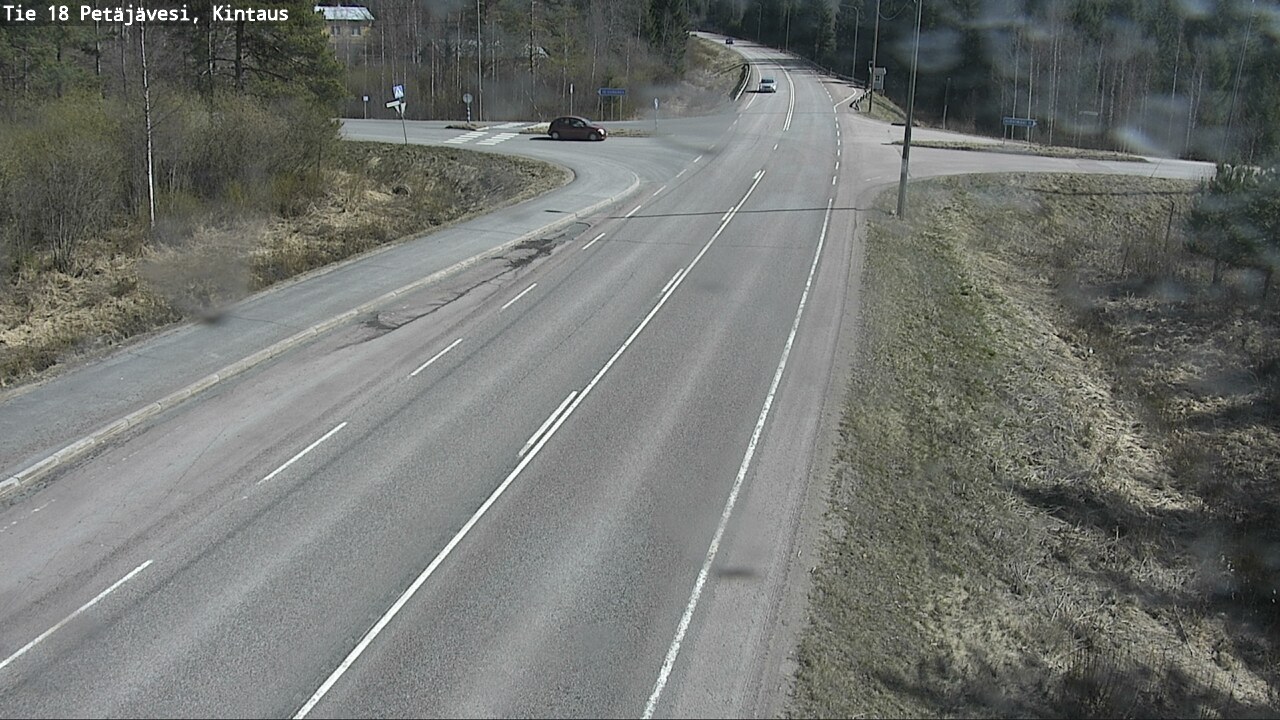 Weather Camera Image Väg 18 Petäjävesi, Kintaus, Petäjävesi, Keski-Suomi