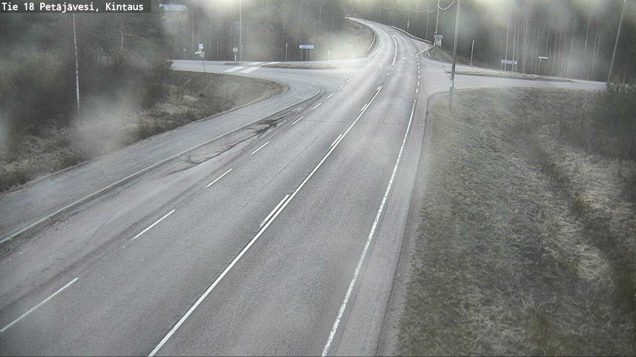 Weather Camera Image Väg 18 Petäjävesi, Kintaus, Petäjävesi, Keski-Suomi