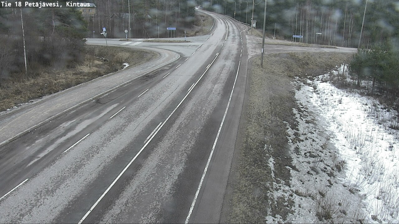 Weather Camera Image Väg 18 Petäjävesi, Kintaus, Petäjävesi, Keski-Suomi