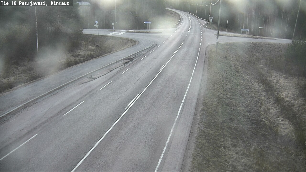 Weather Camera Image Väg 18 Petäjävesi, Kintaus, Petäjävesi, Keski-Suomi