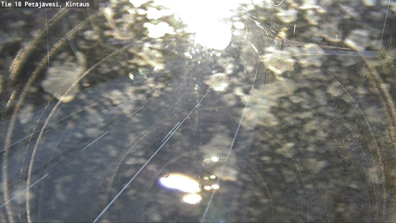 Weather Camera Image Väg 18 Petäjävesi, Kintaus, Petäjävesi, Keski-Suomi