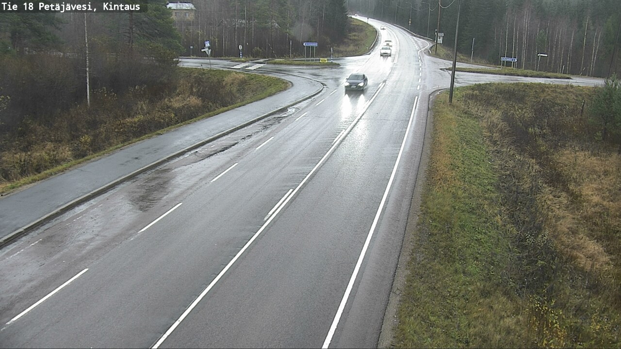 Weather Camera Image Road 18 Petäjävesi, Kintaus, Petäjävesi, Keski-Suomi