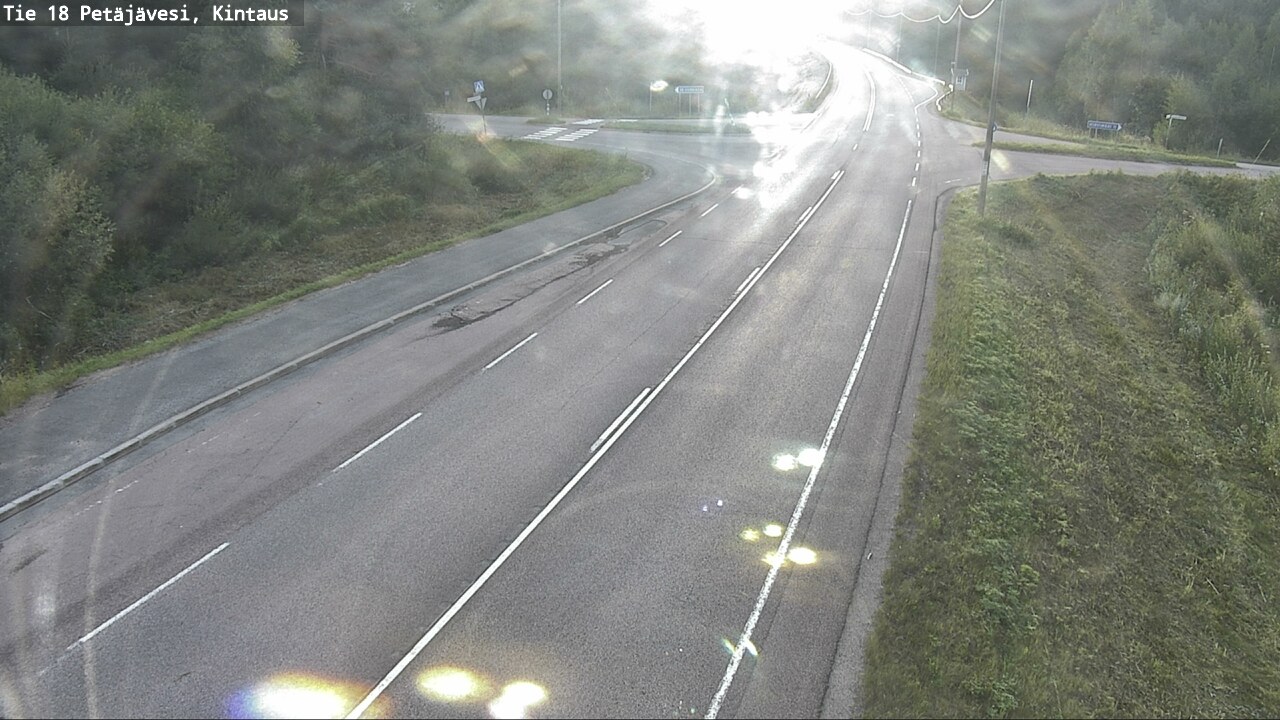 Weather Camera Image Road 18 Petäjävesi, Kintaus, Petäjävesi, Keski-Suomi