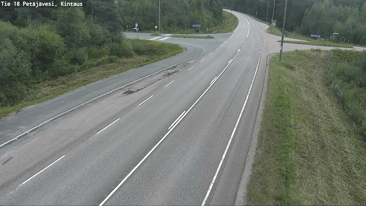 Weather Camera Image Road 18 Petäjävesi, Kintaus, Petäjävesi, Keski-Suomi