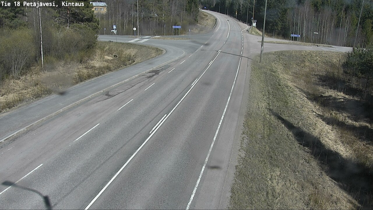 Weather Camera Image Väg 18 Petäjävesi, Kintaus, Petäjävesi, Keski-Suomi