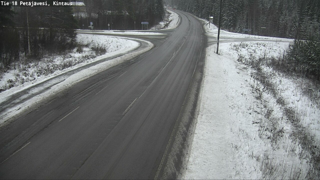 Weather Camera Image Road 18 Petäjävesi, Kintaus, Petäjävesi, Keski-Suomi