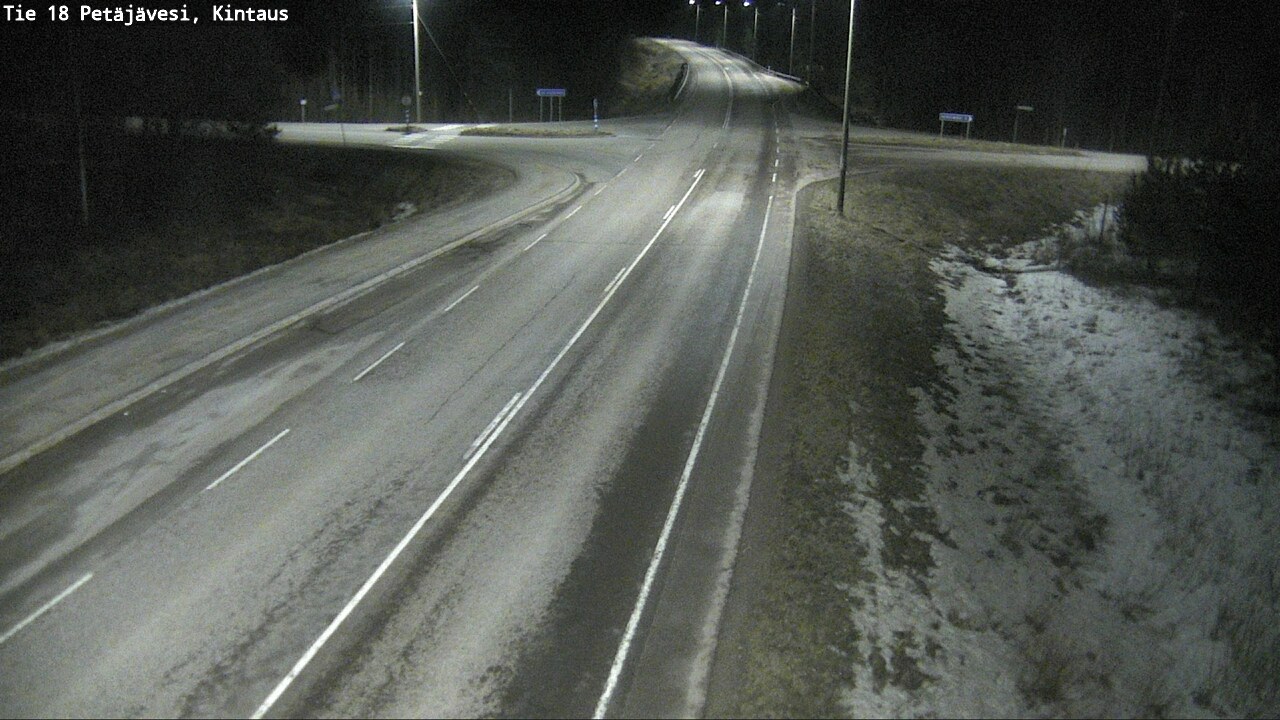 Weather Camera Image Väg 18 Petäjävesi, Kintaus, Petäjävesi, Keski-Suomi