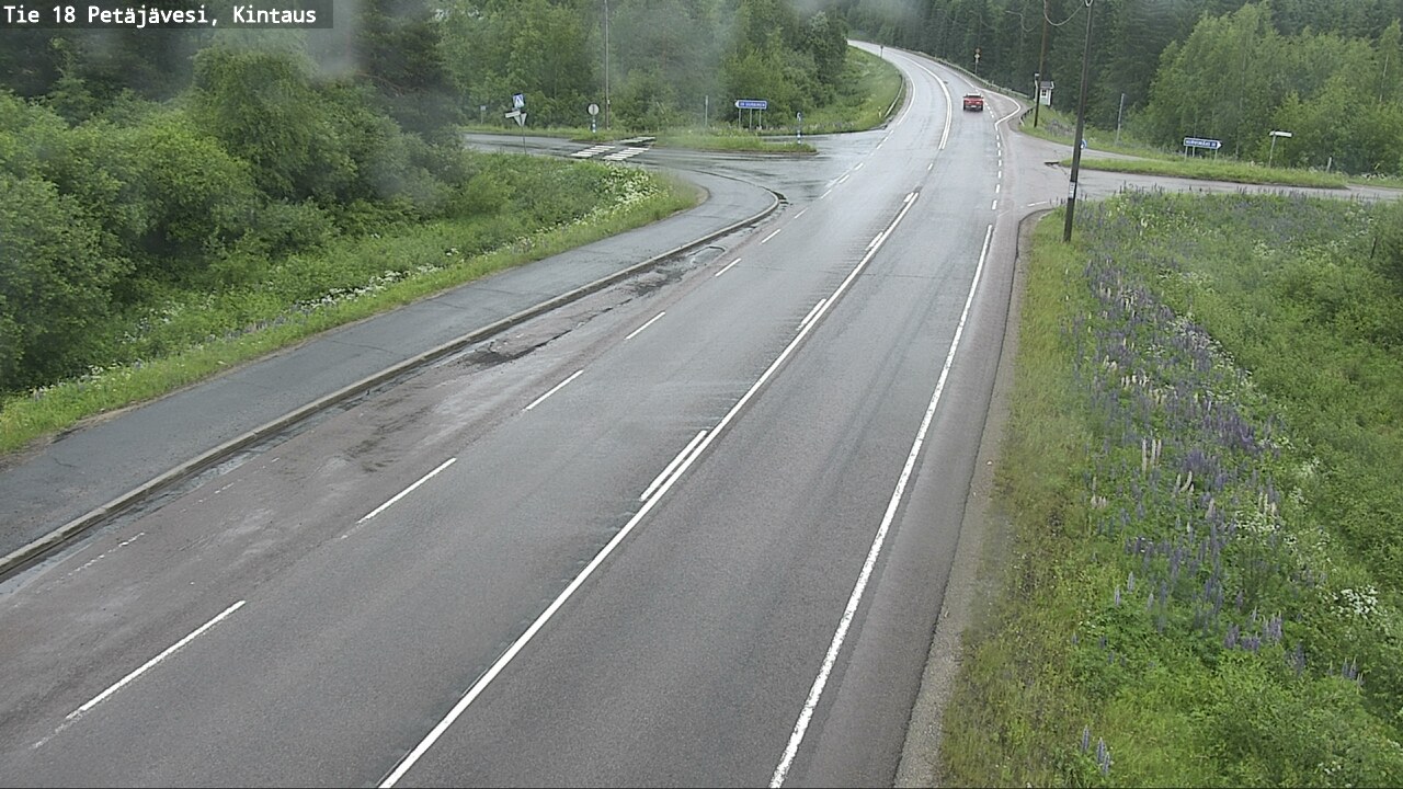 Weather Camera Image Road 18 Petäjävesi, Kintaus, Petäjävesi, Keski-Suomi