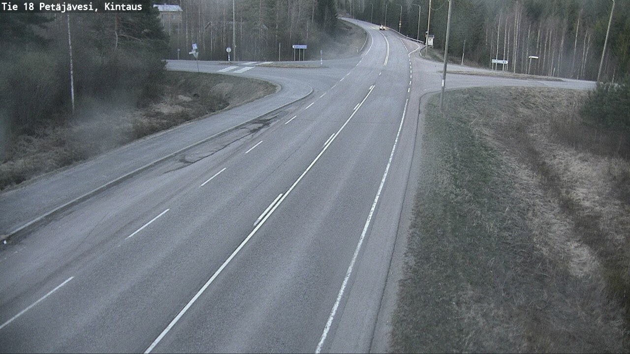 Weather Camera Image Väg 18 Petäjävesi, Kintaus, Petäjävesi, Keski-Suomi
