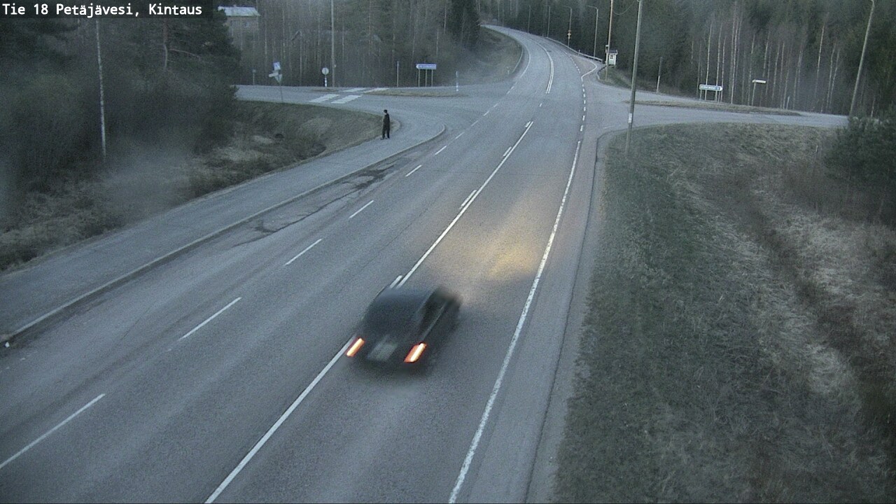 Weather Camera Image Väg 18 Petäjävesi, Kintaus, Petäjävesi, Keski-Suomi