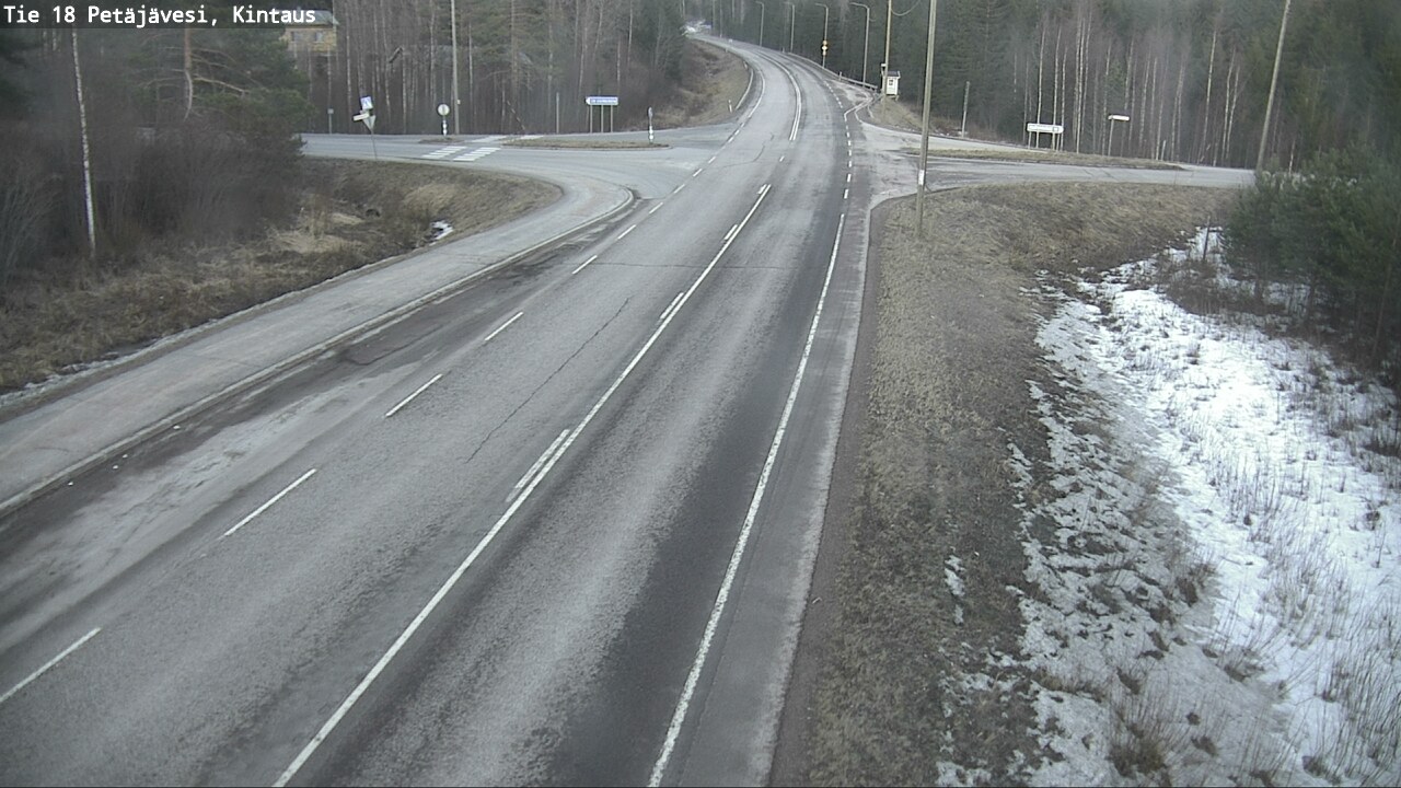 Weather Camera Image Road 18 Petäjävesi, Kintaus, Petäjävesi, Keski-Suomi