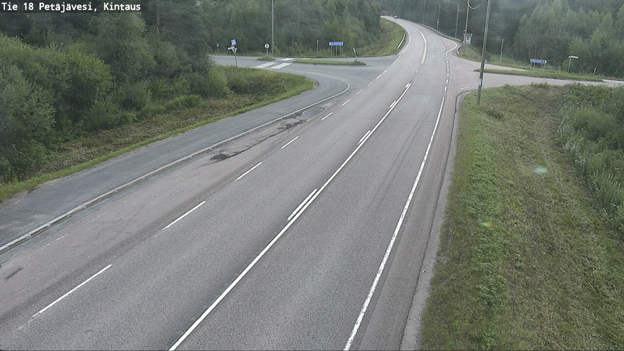 Weather Camera Image Road 18 Petäjävesi, Kintaus, Petäjävesi, Keski-Suomi