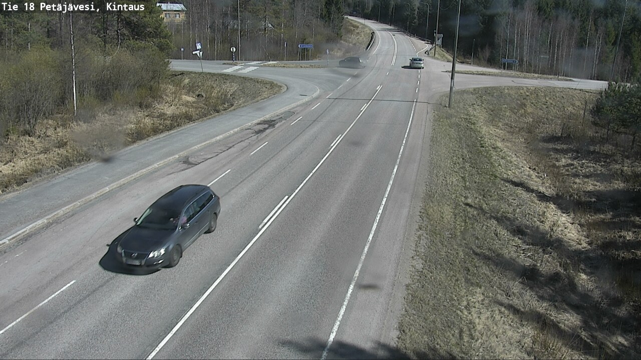 Weather Camera Image Väg 18 Petäjävesi, Kintaus, Petäjävesi, Keski-Suomi