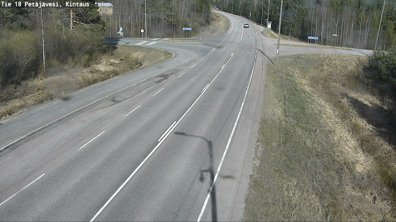 Weather Camera Image Väg 18 Petäjävesi, Kintaus, Petäjävesi, Keski-Suomi