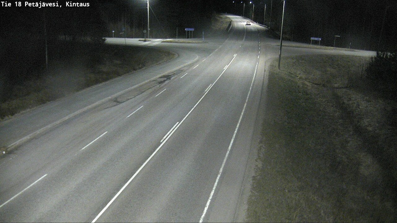 Weather Camera Image Väg 18 Petäjävesi, Kintaus, Petäjävesi, Keski-Suomi