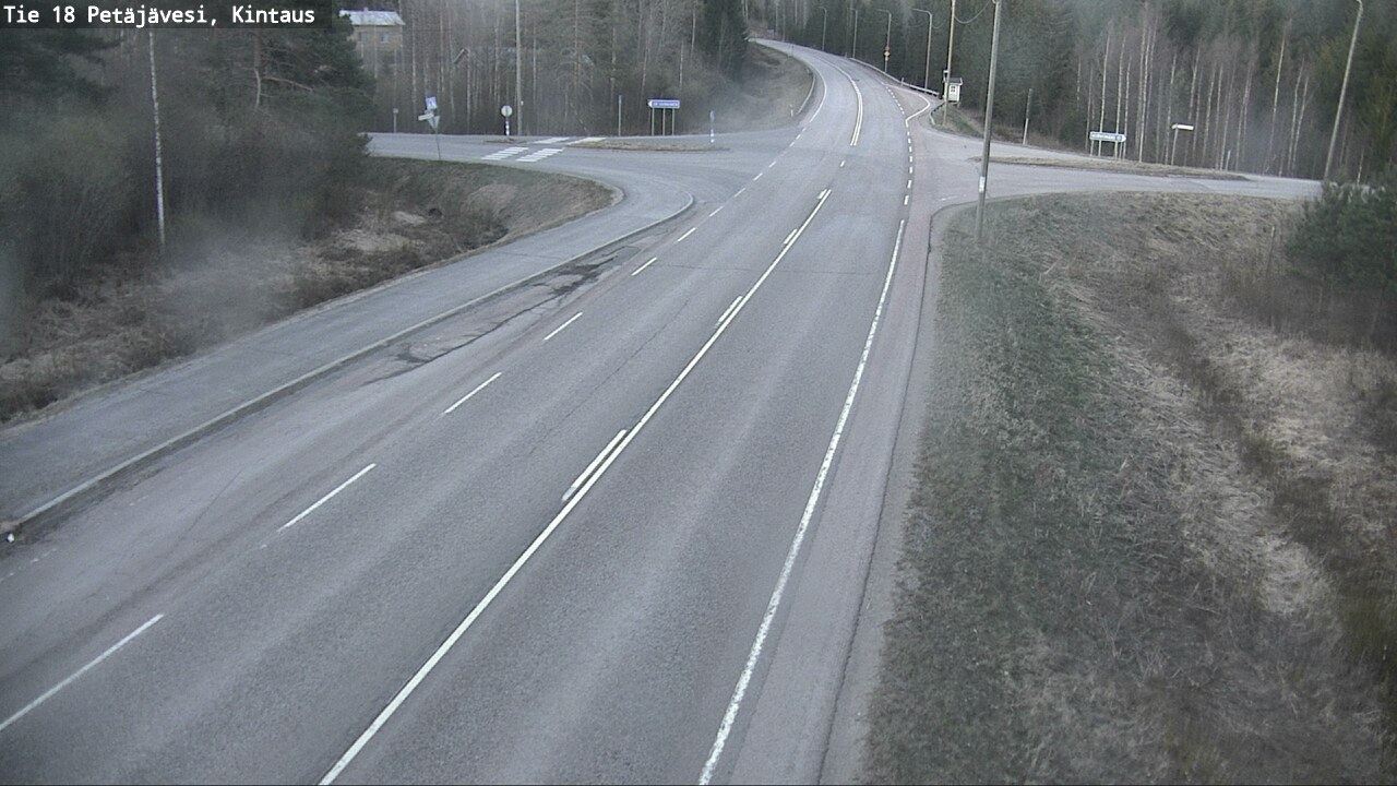 Weather Camera Image Väg 18 Petäjävesi, Kintaus, Petäjävesi, Keski-Suomi